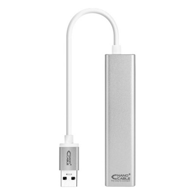 Adattatore di Rete USB 3.0 a Ethernet Gigabit NANOCABLE 10.03.0403 Argentato